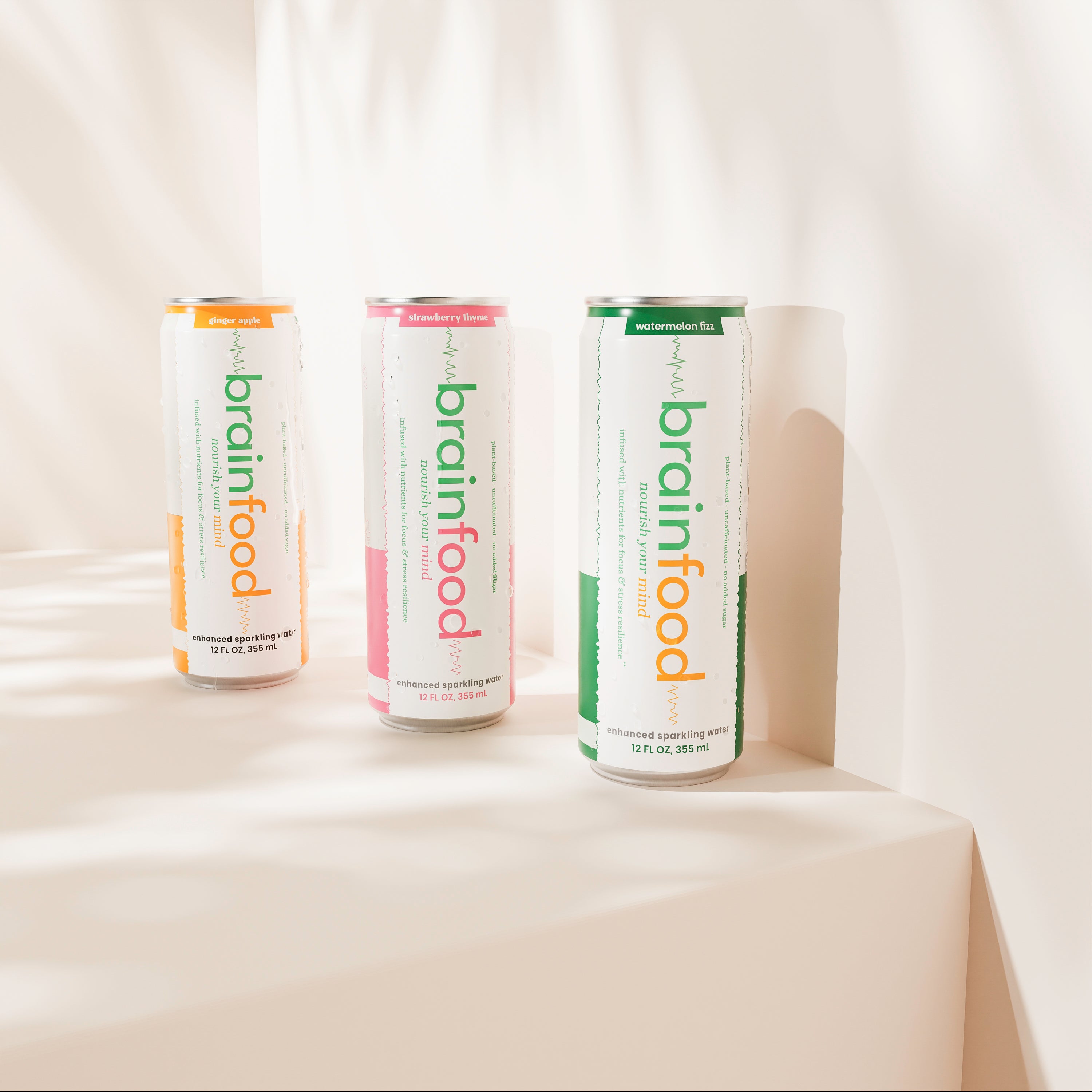 All BrainFood - Sparkling Water Cans